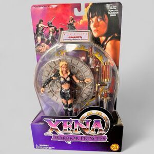 1998 Toy Biz Xena Warrior Princess Callisto Spinning Attack Action Figure Base
